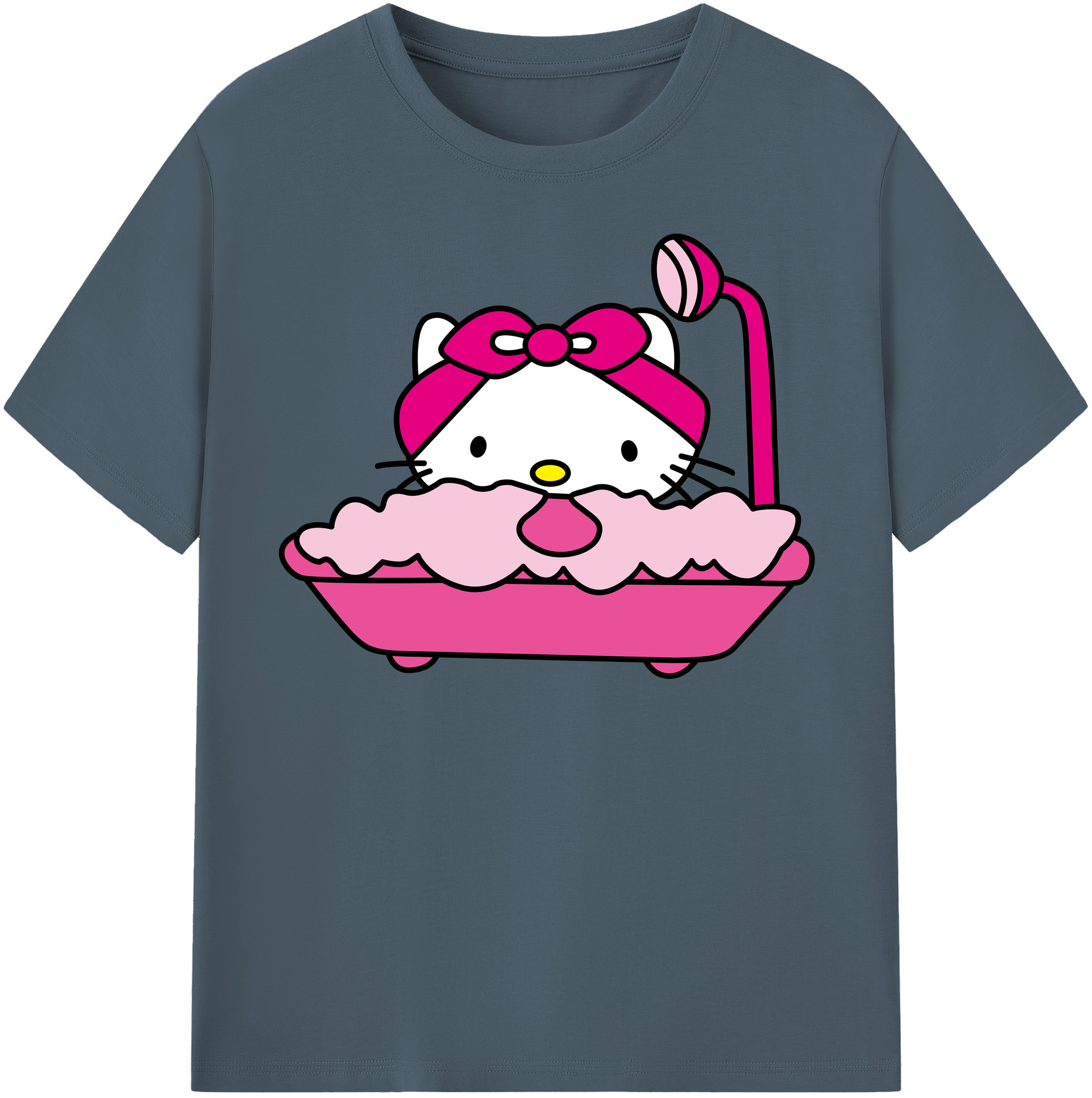 （画像用） Hello Kitty ハローキティ 綿100％半袖Tシャツ（フロントプリント）